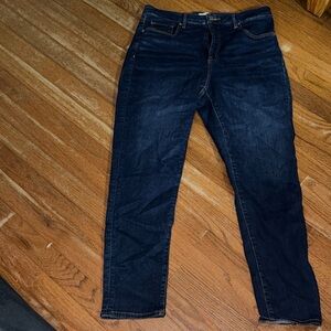 LOFT Women's Dark Indigo Skinny Jeans